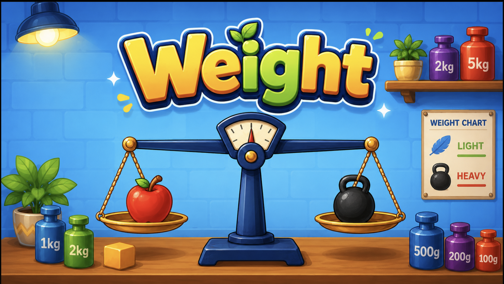 Heavier/lighter using balance scale